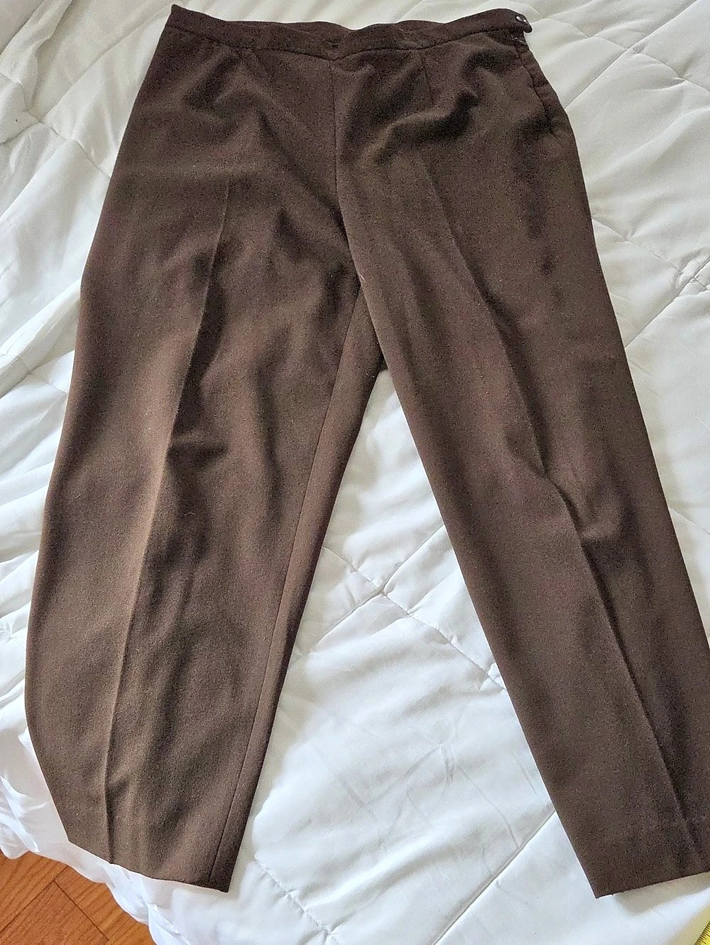 Rafaella Brown Straight Leg Trousers Slacks Size 14P